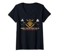 Womens Wodan Odin ancient Germans Berserker Runes Futhark Vikings V-Neck T-Shirt