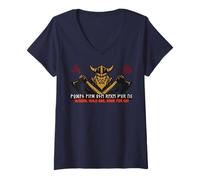Womens Wodan Odin ancient Germans Runes Berserker Futhark Vikings V-Neck T-Shirt