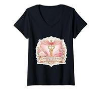 Women's Woman Cardiothoracic Surgeon CT Surgery Cardiac Thoracic V-Neck T-Shirt
