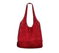 Women's Women Crochet Tote Bag,Beach Woven Bag Large Boho Knitted Shoulder Bag Large Capacity Hollow Knit Handbag Casual Beach Shopping Bag(Style 8)