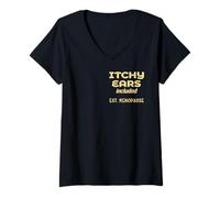Women's Women Perimenpause Ears Menopause V-Neck T-Shirt