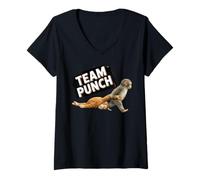 Women's Women's Mental Health Punch Monkey Print Monkey Punch V-Neck T-Shirt