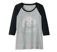 Womens Woodsy Owl Give a Hoot Don't Pollute Faded Vintage Raglan Baseball Tee