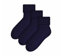 Womens Wool Bed Socks by Steven - 3 Multi Pack Sleep Socks for Winter