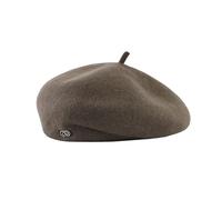 Women's Wool Beret Hat Beanie French Style Vintage Warm Classic Artist's Cap Adjustable for Autumn Winter(UK, Alpha, One Size, M, Mocha)