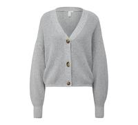 Women's wool blend cardigan QS Gris XL