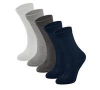 Women's Wool Socks, 5 Pairs, Colourful Wool Socks, Thermal, Breathable, Fine Knitted Comfortable Socks, Warm Winter Socks for Ladies UK size 4-7