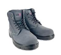 Women's Work Boot Somerset | 6" Waterproof Work Boots for Women Steel Toe Boots | PR Electrical Hazard Safety Shoes - Leather & Synthetic Lined Womens Work Boot Safety Shoes, Grey, 4.5 UK