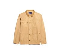 Superdry Merchant Cotton Work Jacket Beige L Woman