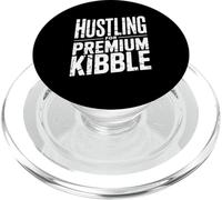 Womens Workout Hustling For Kibble Funny Dog Work Motivation PopSockets PopGrip for MagSafe