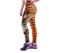 Women's Workout Leggings Yoga Trousers, Women's High Waist Tiger Animal Print Leggings Workout Tights Butt Lift Stretch Skinny Yoga Pants 7/8 Length Sports Trousers Fitness Gym Sports Training Pants C