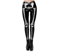 Women's Workout Leggings Yoga Trousers, Women's Skeleton Skull Bone Prints Funny Costume Leggings Power Stretch Skinny Yoga Pants Workout Gym Tights Sports Trousers Fitness Gym Sports Training Pants C