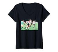 Womens World Cup Semi Final W Germany England Football Turin 1990 V-Neck T-Shirt