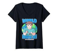 Women's World Diabetes Day November 14th V-Neck T-Shirt