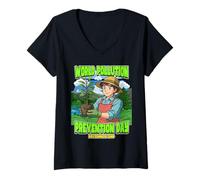 Women's World Pollution Prevention Day December 2nd V-Neck T-Shirt