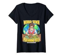 Women's World Town Planning Day November 8th V-Neck T-Shirt