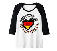 Womens World's Best Aunt Ever German Aunt and Niece Nephew Merch Raglan Baseball Tee