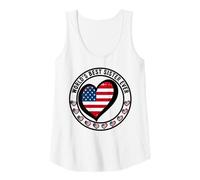 Womens World's Best Sister Ever Lucky to Be American Girl Lady Kid Tank Top