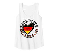 Womens World's Best Sister Ever Lucky to Be German Girl Lady Kid Tank Top