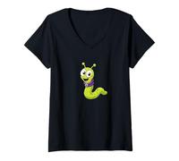 Women's Worm Alien V-Neck T-Shirt