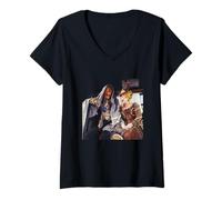 Womens Worzel Gummidge Barbara Windsor & Jon Pertwee 1980 V-Neck T-Shirt