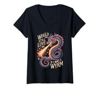 Women's Would You Still Love Me If I was A Wyrm Internet Memes - V-Neck T-Shirt