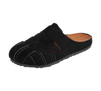 Women's Woven Closed Toe Cork Mules Caged Fisherman Slides - Slip On Suede Clogs Arch Support Summer Sandals Non Slip Casual Shoes for Walking Shopping Indoor Outdoor Daily Wear