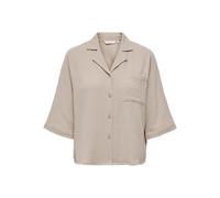 ONLY Women's Onlthyra SS Shirt Noos WVN T, Oxford Tan, M
