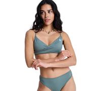 Women's Wrap Bikini Top Roxy Solid Essentials Vert L