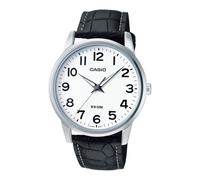 Womens Wristwatch CASIO LTP-1303L-7BVDF Leather Black White Classic