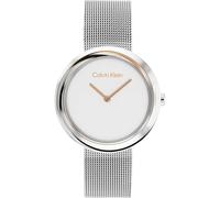 Womens Wristwatch CK CALVIN KLEIN SCULPTURAL 25200011 Steel Mesh White