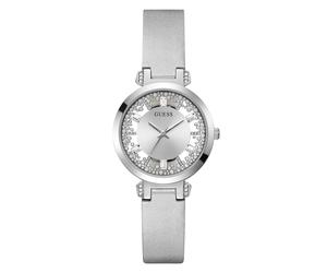 Womens Wristwatch GUESS CRYSTAL CLEAR GW0535L3 Leather Gray Swarovski