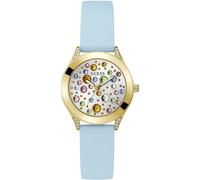 Womens Wristwatch GUESS MINI WONDERLUST GW0678L1 Silicone Light Blue Golden
