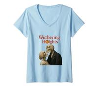 Womens Wuthering Heights Gothic Skeleton Romance Parody V-Neck T-Shirt