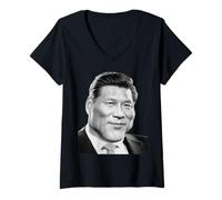 Womens Xi Jinping Funny Meme face Giga Xi Chinese President Meme V-Neck T-Shirt