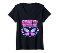 Women's Y2K Pretty Privlidge Design Brings Back the Iconic Early V-Neck T-Shirt