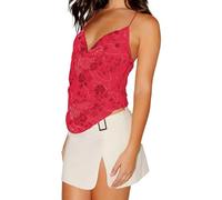 Women's Y2K Sparkly Glitter Crop Top Sparkly Sequins Halter Neck Tank Top Sexy Deep V Neck Tie Backless Vests Summer Camisole for Club Party