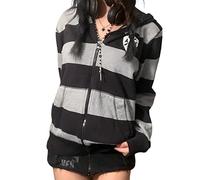 Women's Y2k Zip Up Hoodies Long Sleeve Graphic Star Print Hooded Jacket Oversized Goth Harajuku Sweatshirt Punk Grunge Streetwear