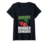 Womens Yahtzee V-Neck T-Shirt