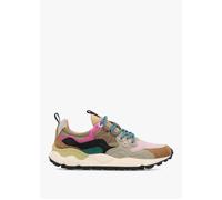 Women's Yamano 3 Light Brown Rose Taupe Suede & Nylon Trainers - Mus / 41