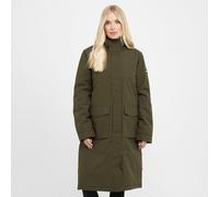Women's Yarli Waterproof Longline Jacket, Khaki 12