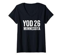 Women's Year of Democracy 26 Minnesota V-Neck T-Shirt