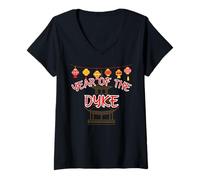 Womens Year of the Dyke - Sexy Chinese New Year Gifts V-Neck T-Shirt