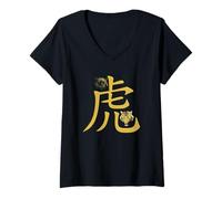 Womens Year of the Tiger Chinese Zodiac Tiger Year V-Neck T-Shirt
