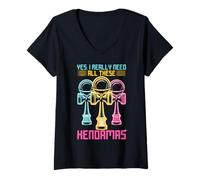 Womens Yes I Really Need All These Kendamas V-Neck T-Shirt