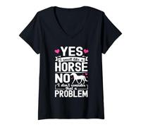 Women's Yes I Smell Like A Horse No I Don't Consider that A Problem V-Neck T-Shirt