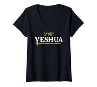Womens Yeshua Lord of Lords King of Kings V-Neck T-Shirt