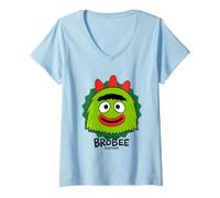 Women's Yo Gabba Gabba! Brobee Halloween Costume V-Neck T-Shirt