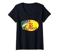 Womens Yo No Pesco Sarcastic Funny Spanish Mexicans Saying Latinos V-Neck T-Shirt