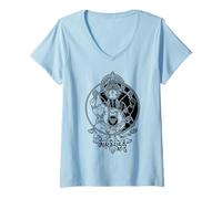Womens Yoga Elephant God Ganesh Ganesha Indian Yin Yang Symbol V-Neck T-Shirt
